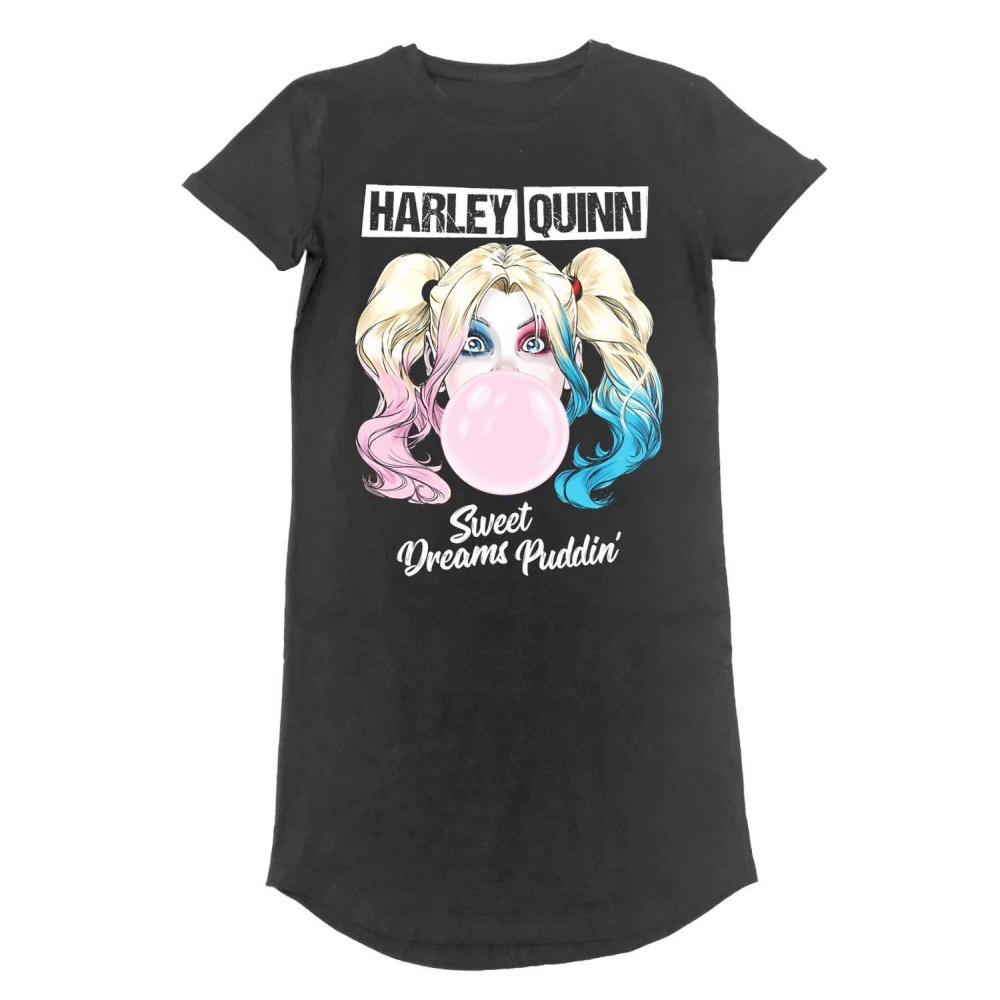 DC Comics Suicide Squad - Harley Quinn Sweet Dreams Puddin Korte jurk - Zwart